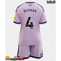Camisa de Futebol Newcastle United Sven Botman #4 Equipamento Alternativo Infantil 2026-27 Manga Curta (+ Calças curtas)